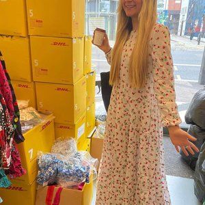 RIXO PIP FLORAL DRESS